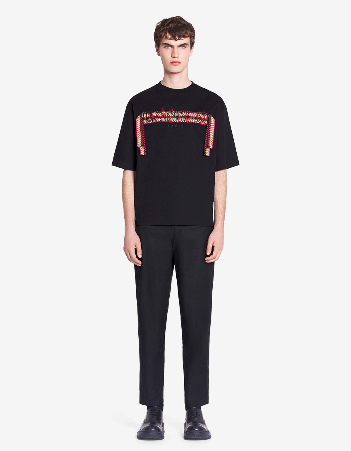Lanvin Curb Logo Embroidered Oversized T-Shirt