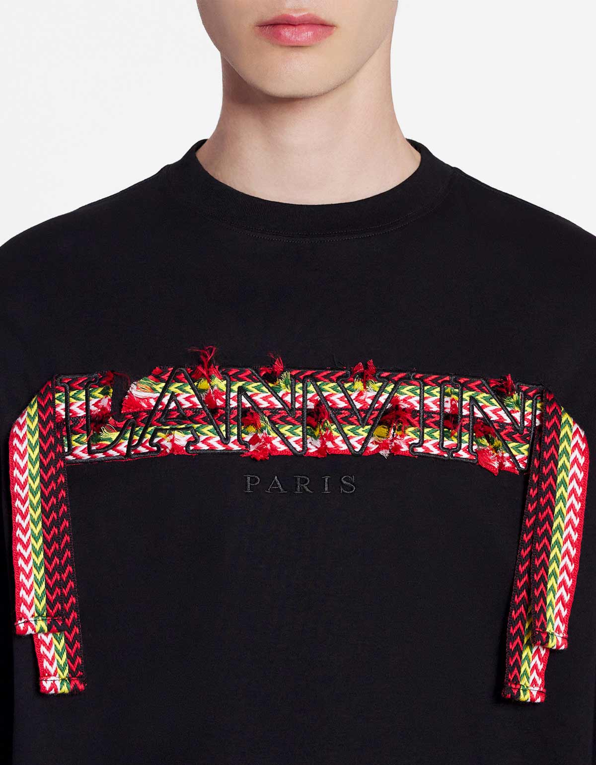 Lanvin Curb Logo Embroidered Oversized T-Shirt – Zoo Fashions