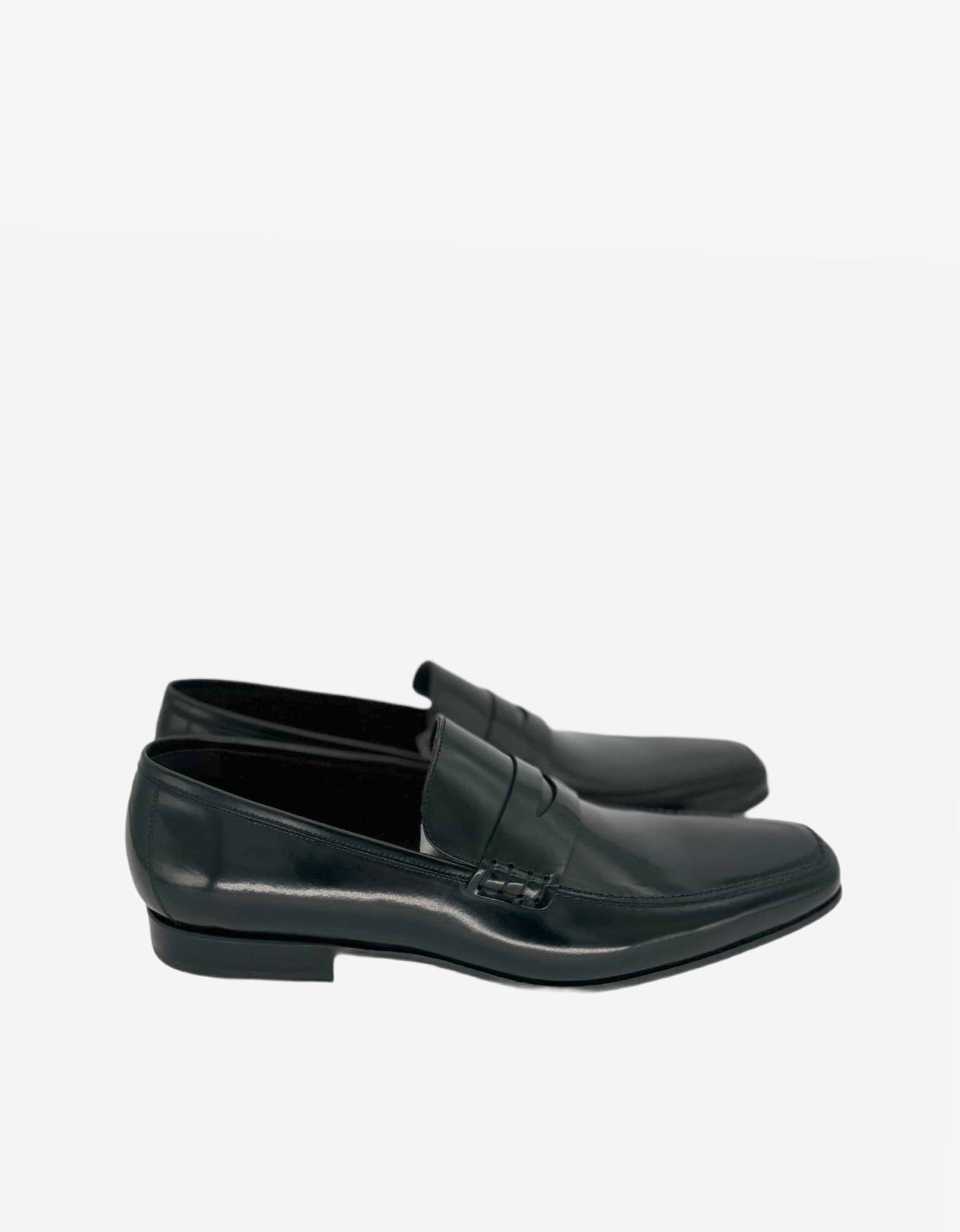 Lanvin Black Hi-Shine Leather 'Penny' Loafer AM5AL2B008 10