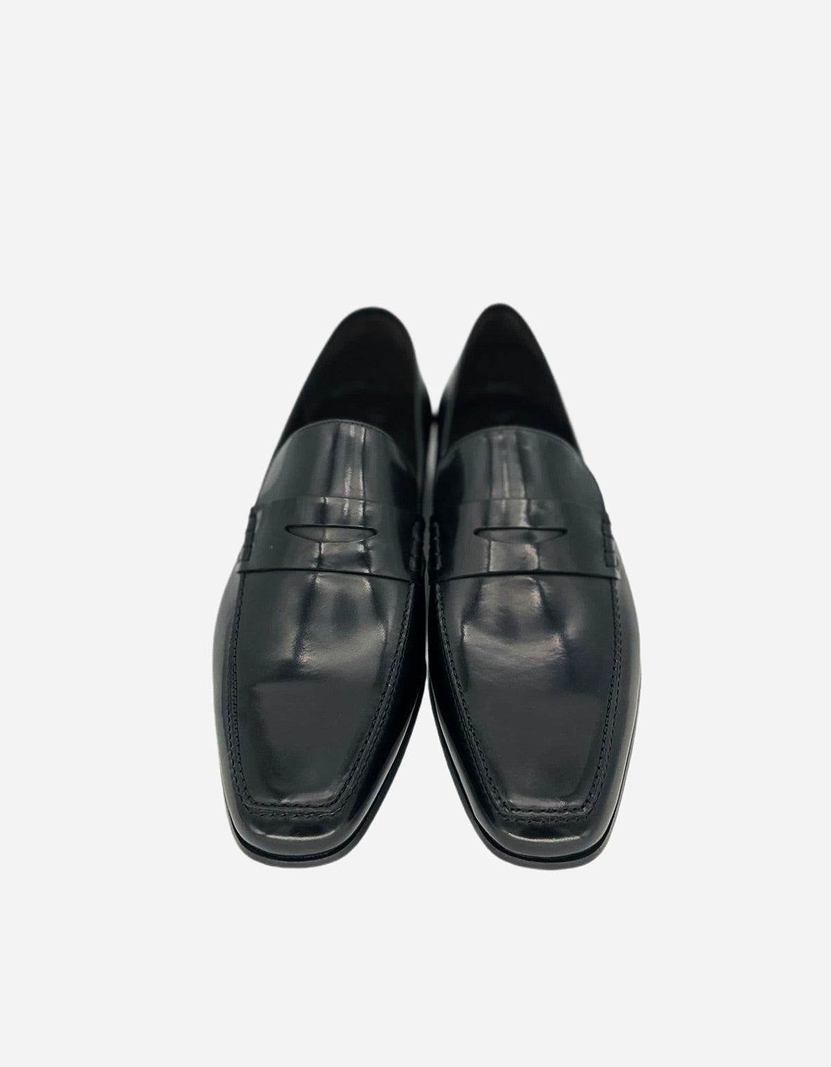 Lanvin Black Hi-Shine Leather 'Penny' Loafer AM5AL2B008 10