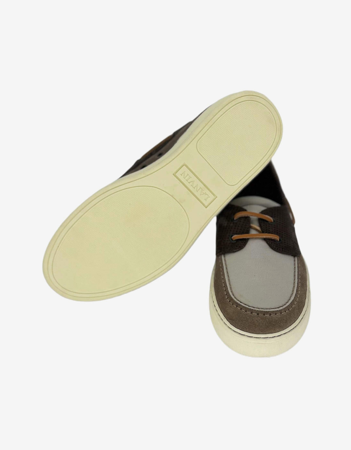 Lanvin Multicoloured Sneaker Sole Boat Shoes AM5MBA1NLA4A1 1103 GRIS