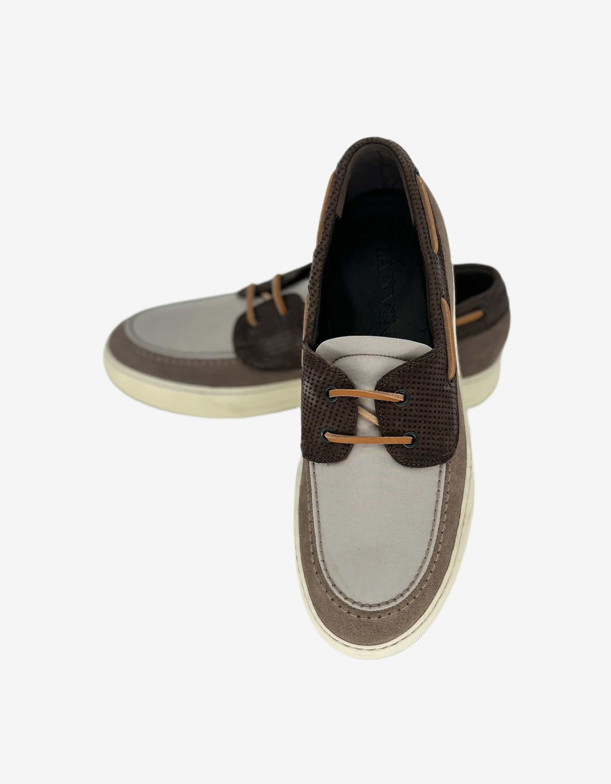 Lanvin Multicoloured Sneaker Sole Boat Shoes AM5MBA1NLA4A1 1103 GRIS