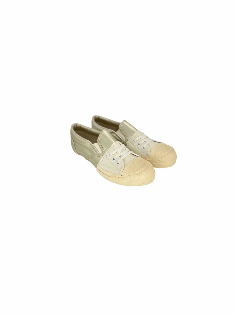 Mihara Yasuhiro Gold/Ecru Slip On  Hybrid Sneakers