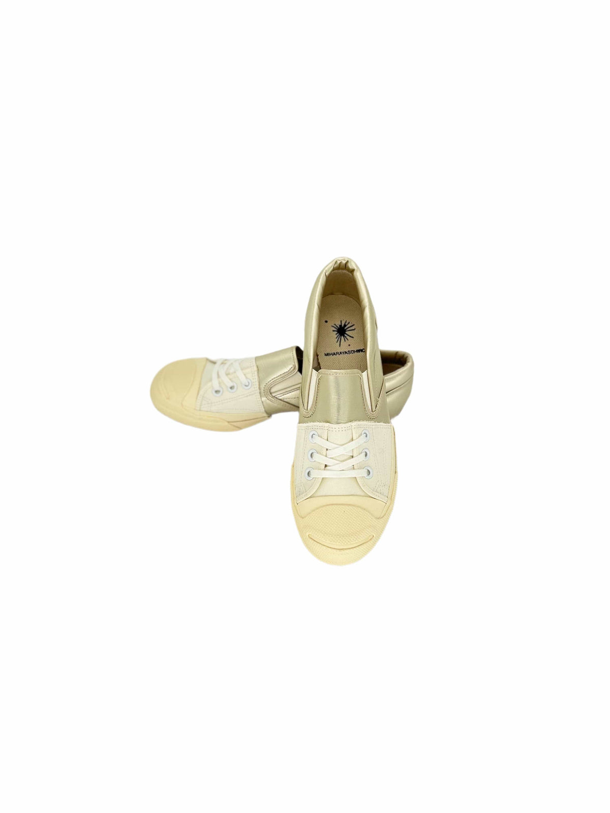 Mihara Yasuhiro Gold/Ecru Slip On  Hybrid Sneakers