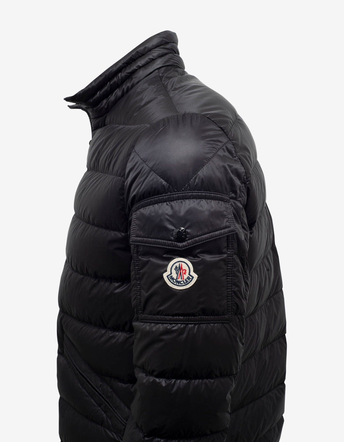 Moncler Agay Black Nylon Down Jacket
