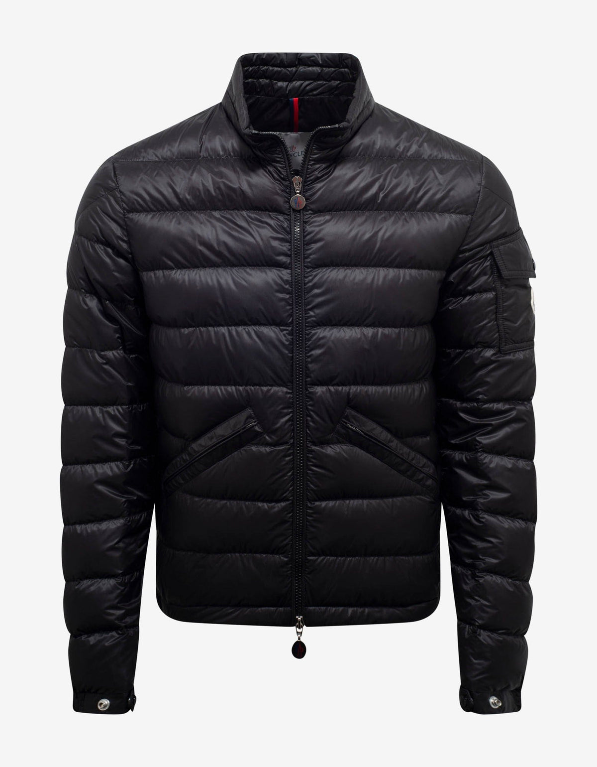 Moncler Agay Black Nylon Down Jacket
