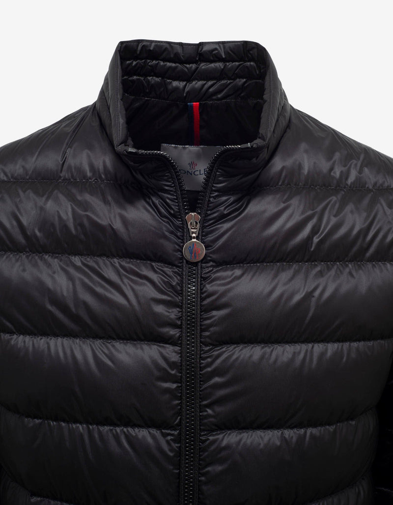 Moncler Agay Black Nylon Down Jacket