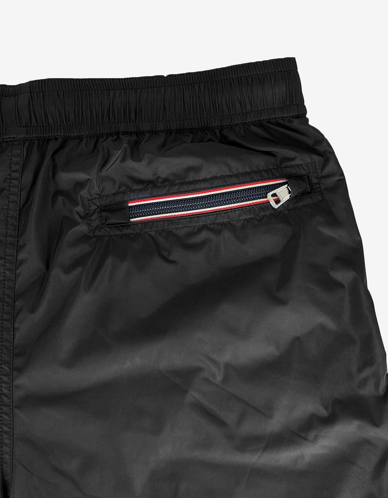 Moncler Black Logo Badge Swim Shorts