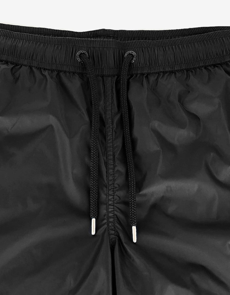 Moncler Black Logo Badge Swim Shorts