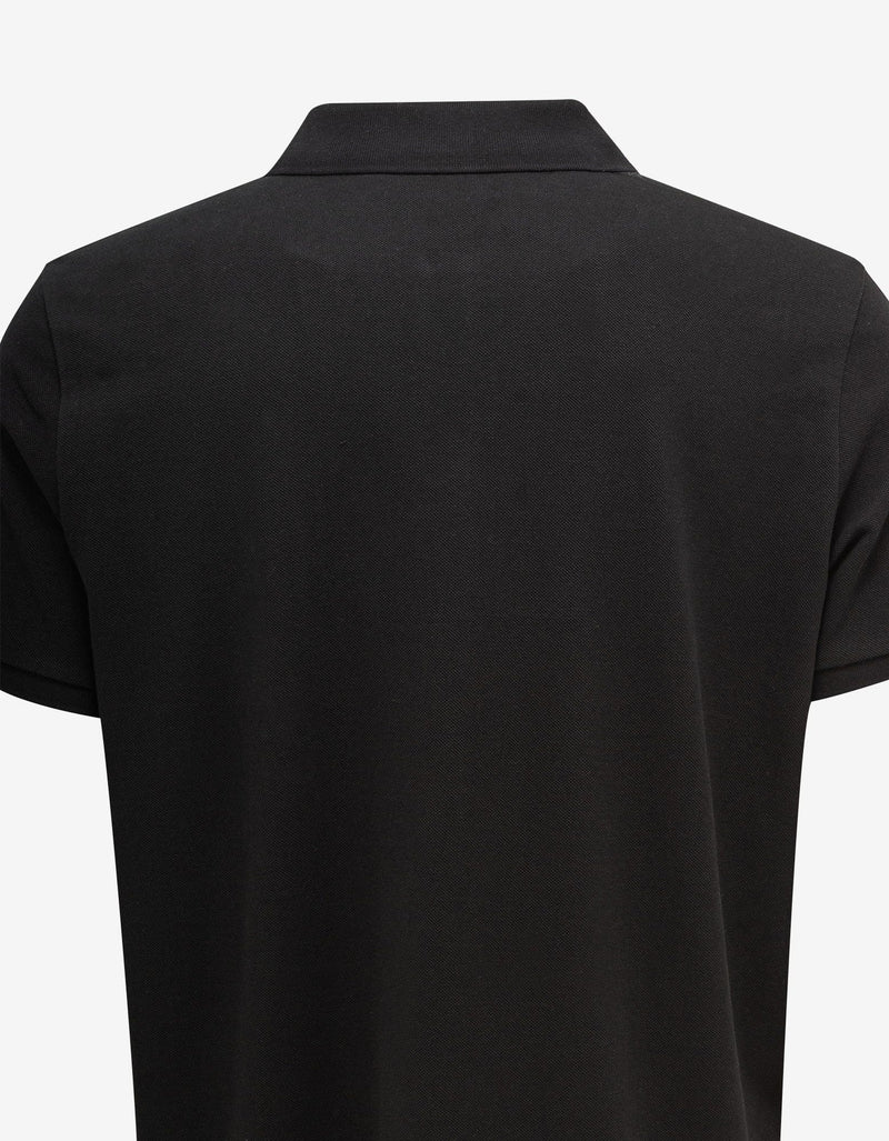 Moncler Black Macro Logo Polo T-Shirt