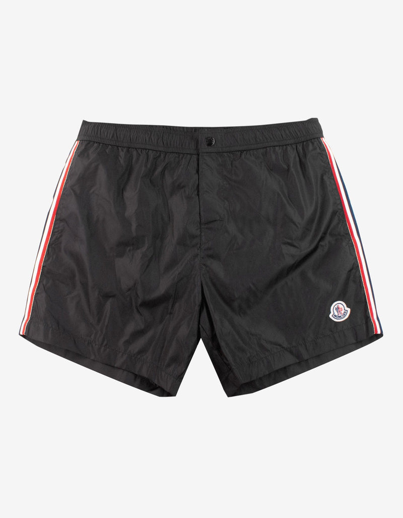 Moncler Black Tricolour Seam Swim Shorts