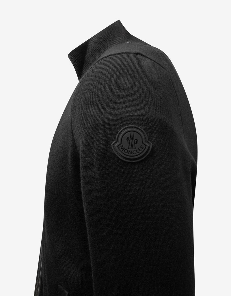 Moncler Black Zip Cardigan