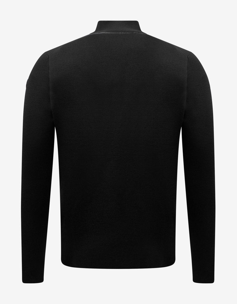 Moncler Black Zip Cardigan