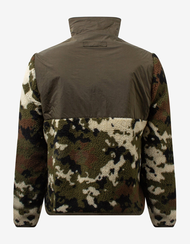 Moncler Camouflage Fleece Reversible Cardigan