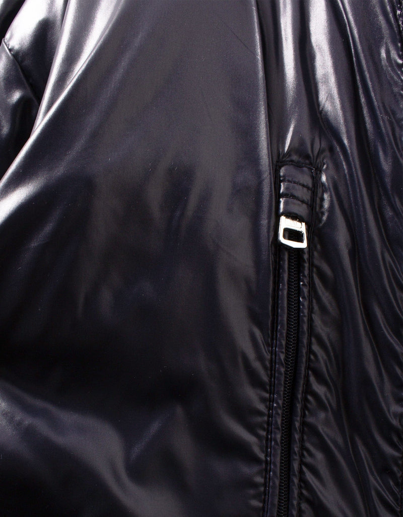 Moncler Ecrins Navy Blue Nylon Down Jacket