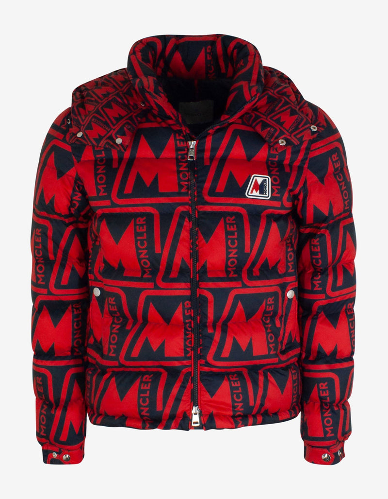 Moncler Frioland Red Logo Down Jacket