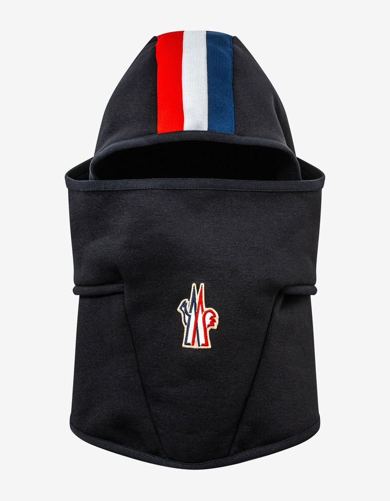 Moncler Grenoble Black Fleece Tricolour Trim Balaclava