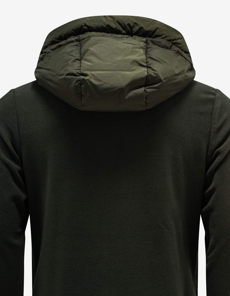 Moncler Grenoble Moncler Grenoble Army Green Polar Fleece Cardigan