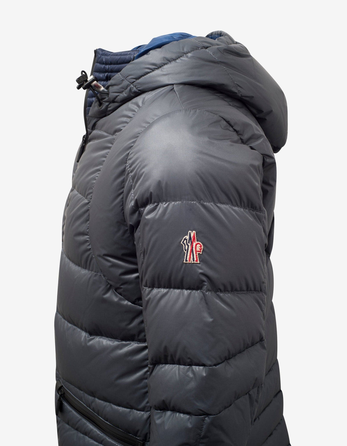 Moncler Grenoble Mouthe Grey Down Jacket