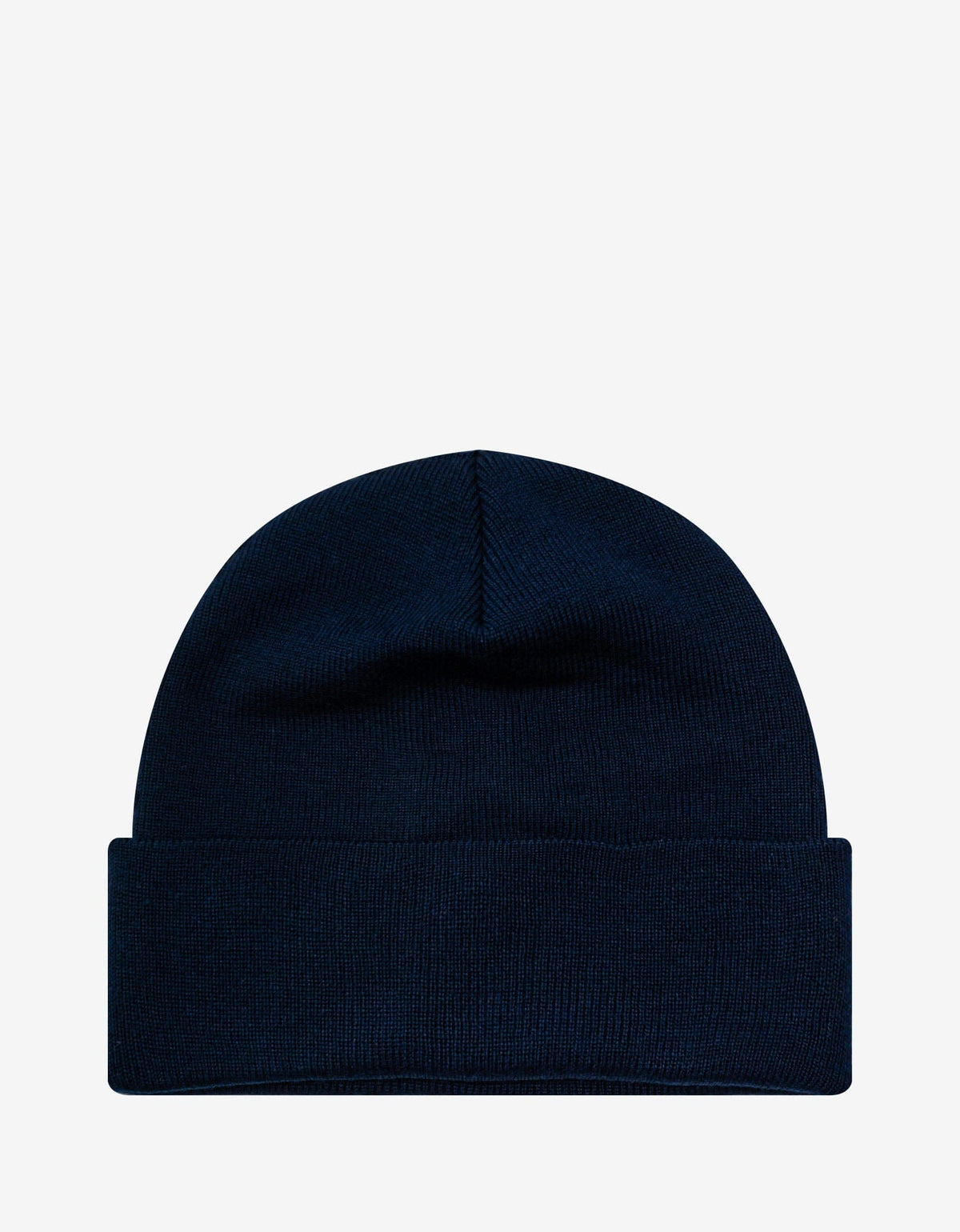 Moncler Grenoble Navy Blue Logo Wool Beanie Hat