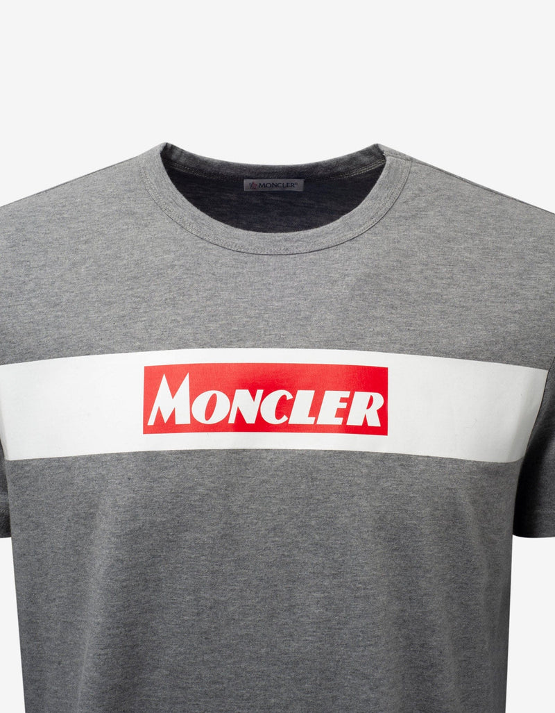 Moncler Grey Moncler Print T-Shirt