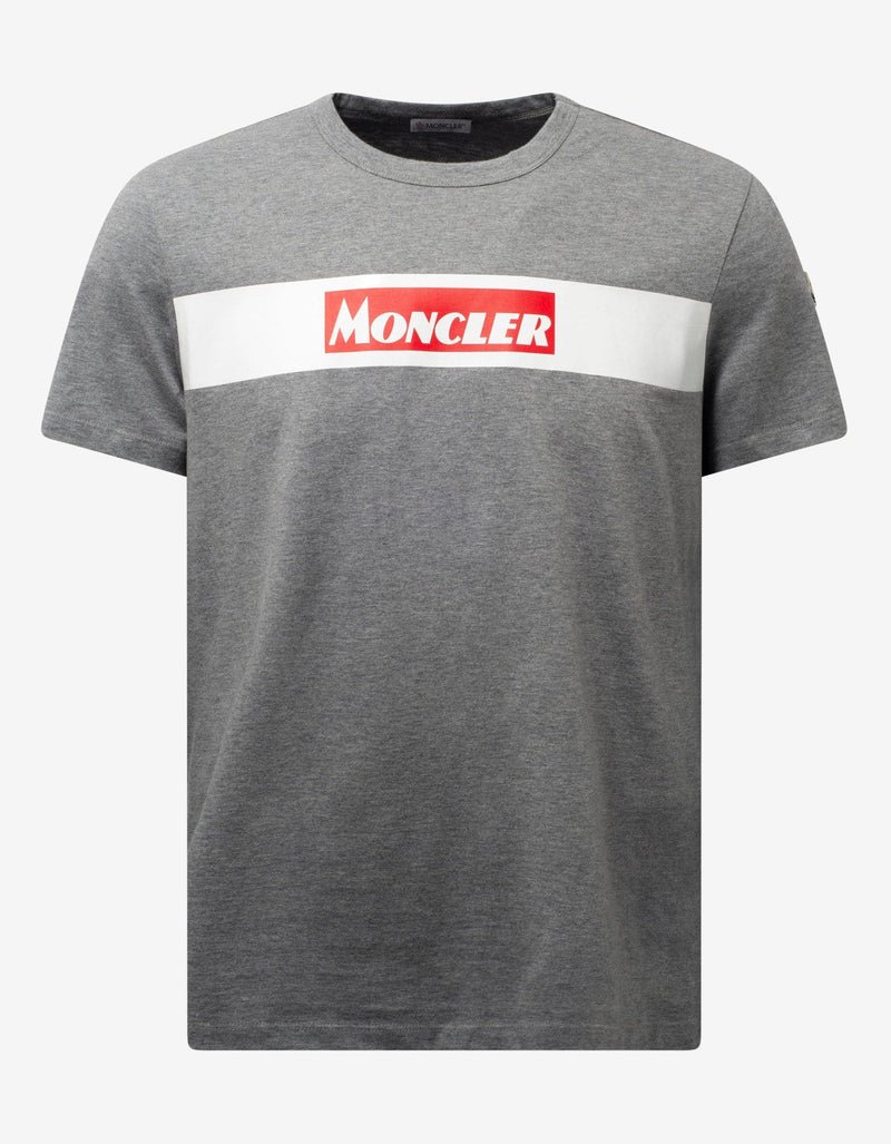 Moncler Grey Moncler Print T-Shirt