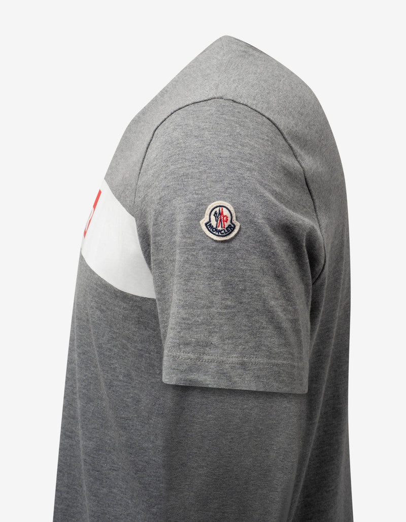 Moncler Grey Moncler Print T-Shirt