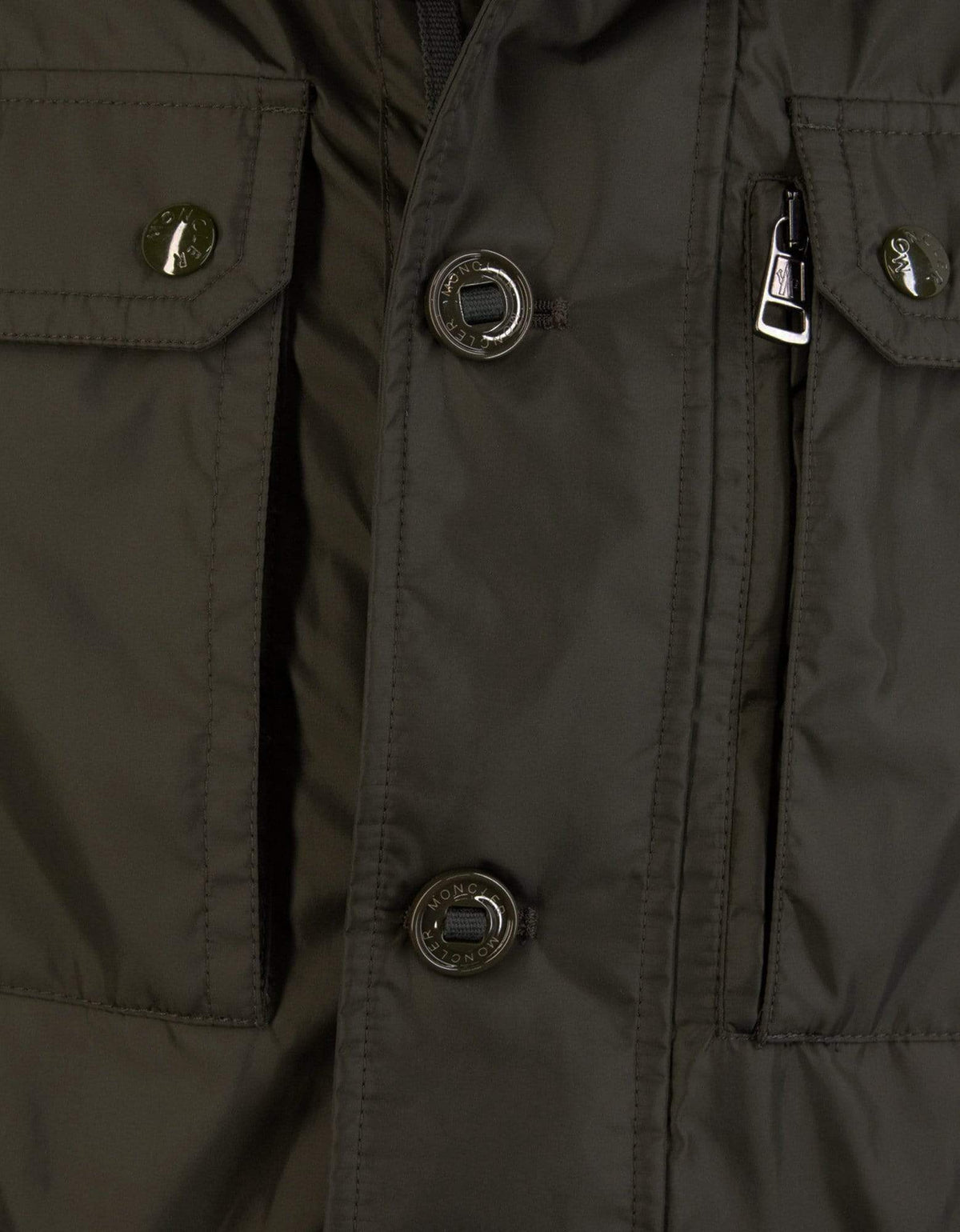 Moncler Lez Khaki Nylon Field Jacket