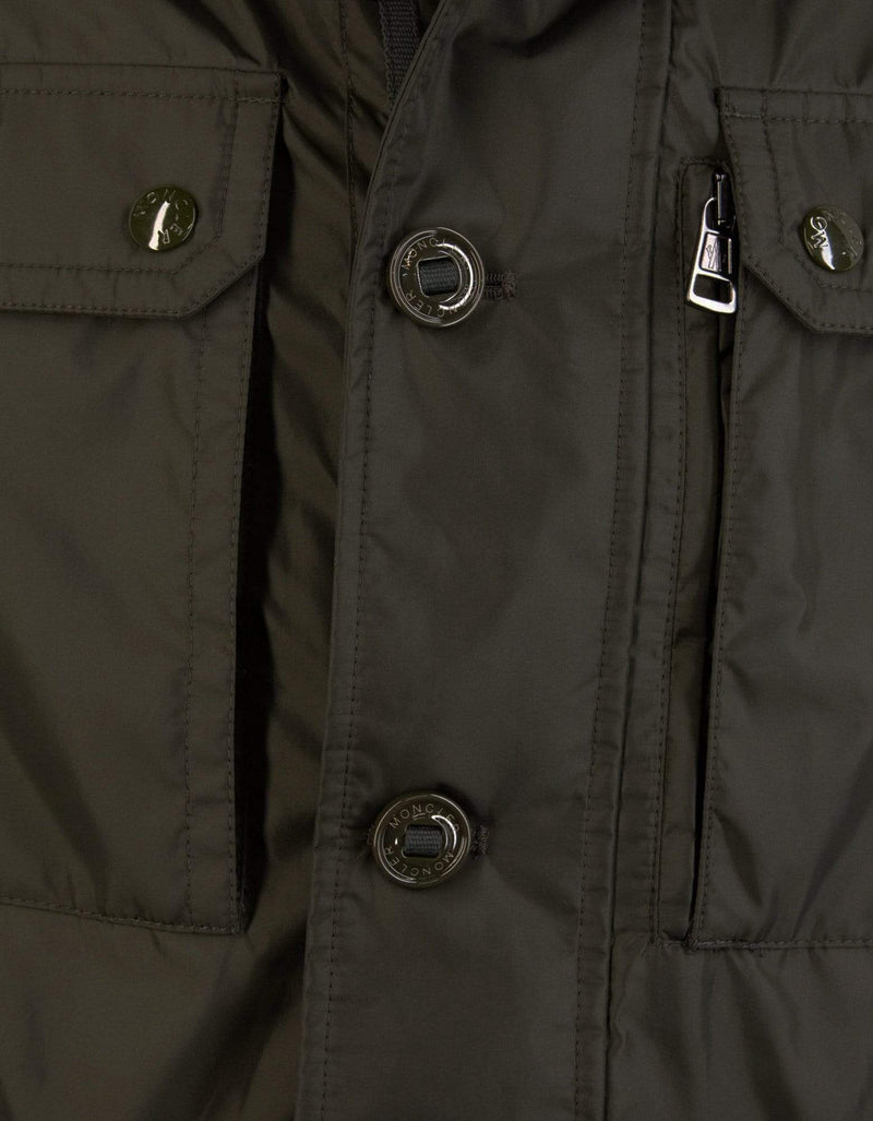 Moncler Lez Khaki Nylon Field Jacket