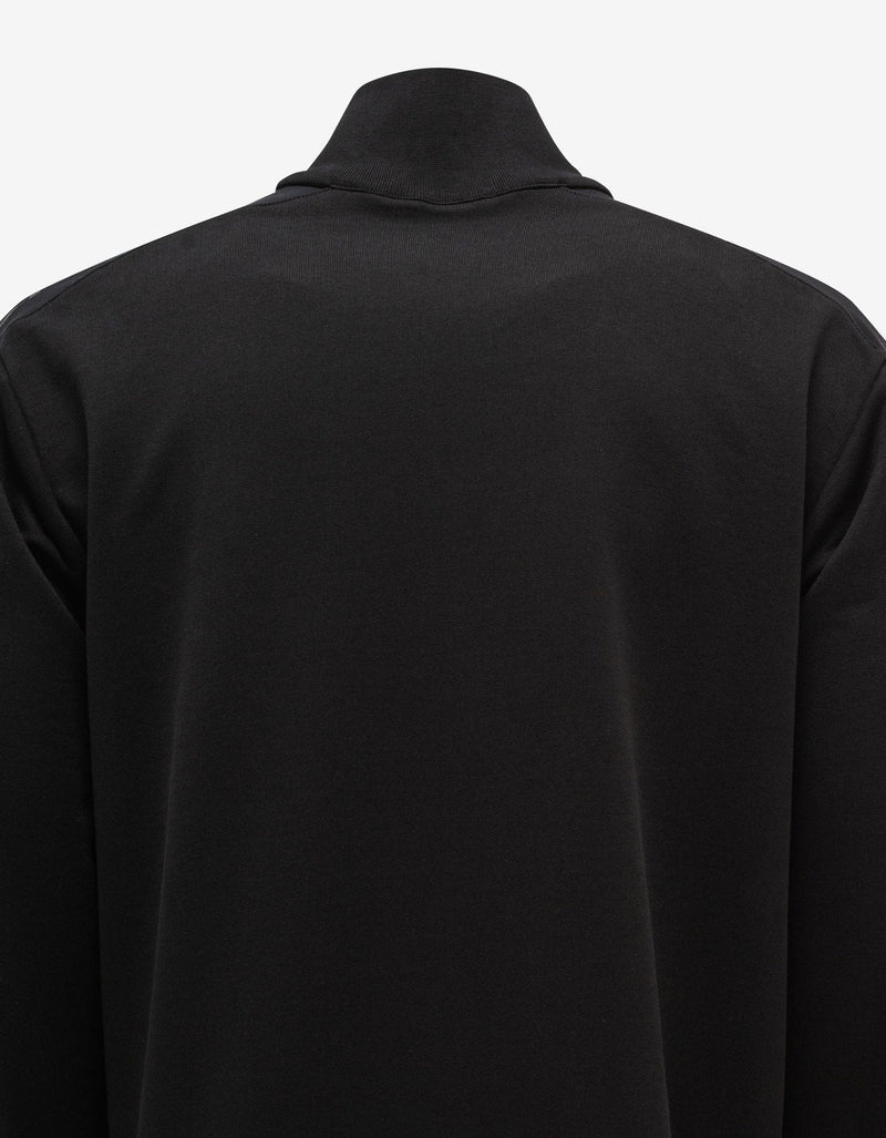 Moncler Moncler Black Logo Sleeve Zip Funnel Sweatshirt