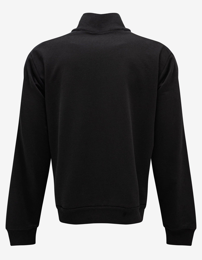 Moncler Moncler Black Logo Sleeve Zip Funnel Sweatshirt