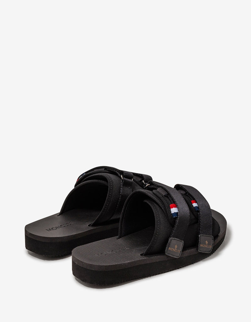 Moncler Moncler Black Slideworks Sandals
