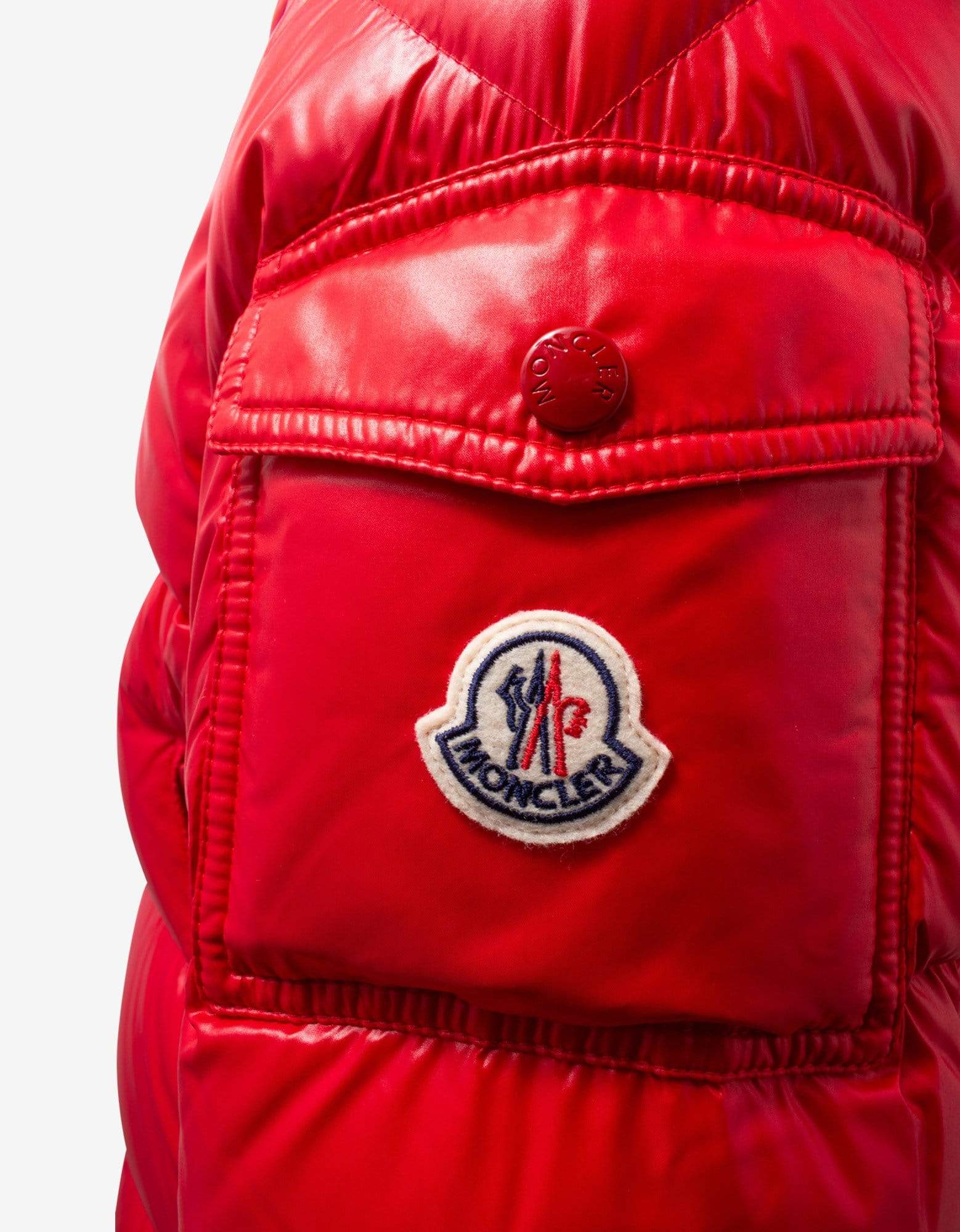 Moncler Ecrins Red Nylon Down Jacket – Zoo Fashions