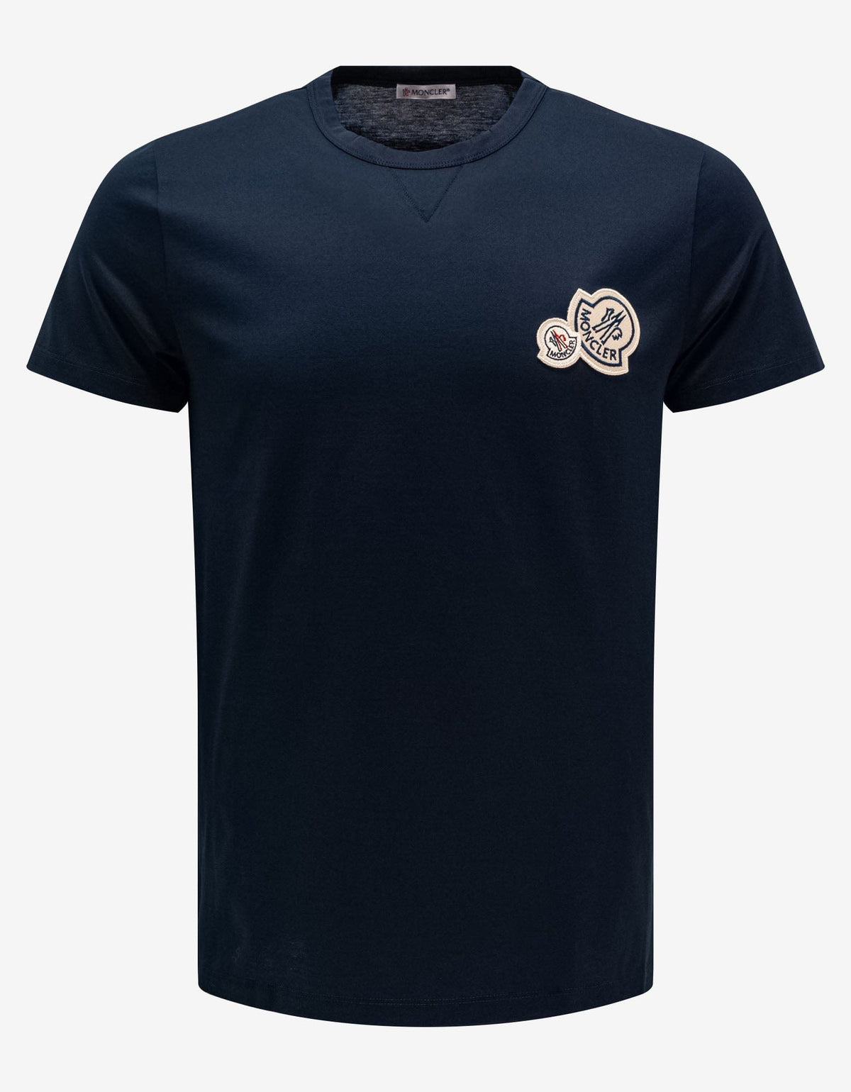 Moncler Navy Blue Double Logo T-Shirt