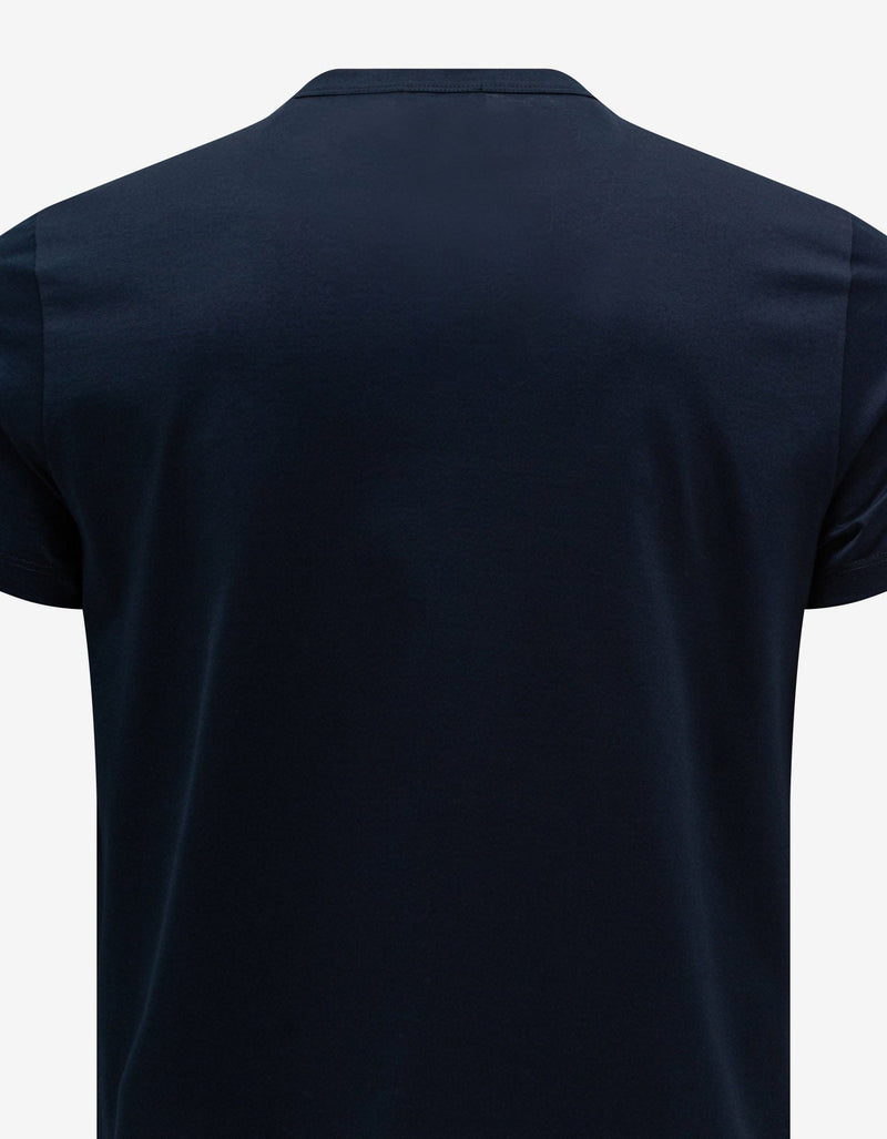Moncler Navy Blue Double Logo T-Shirt