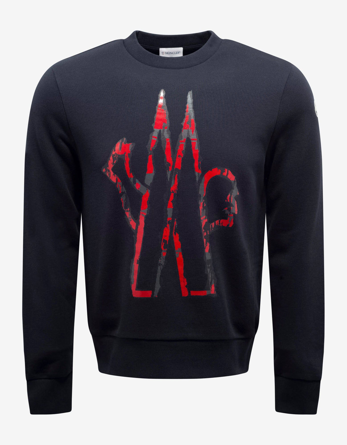 Moncler Navy Blue Logo Graphic Sweatshirt