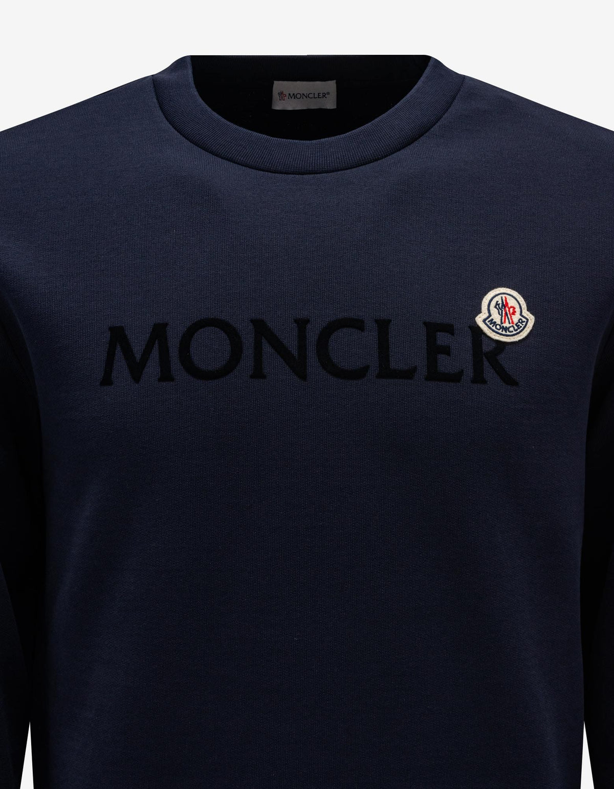 Moncler Navy Blue Logo Lettering Sweatshirt