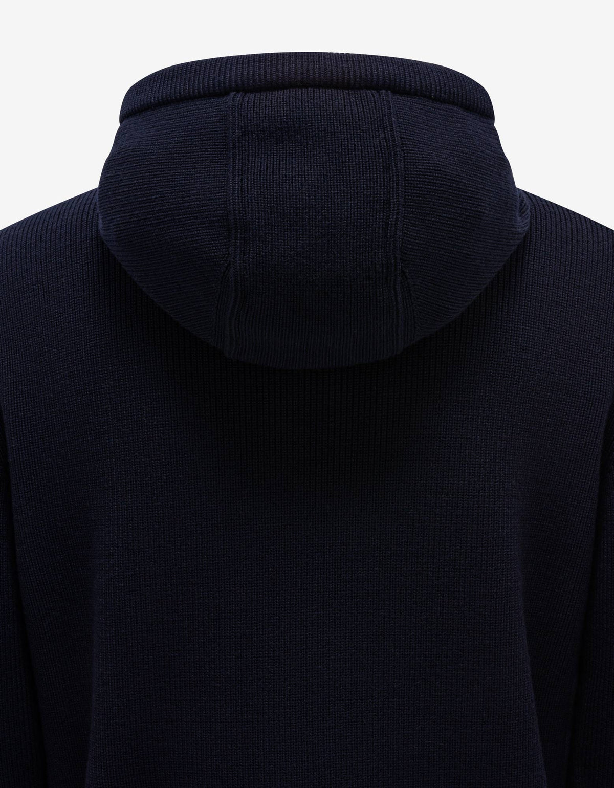 Moncler Navy Blue Nylon Front Hooded Cardigan