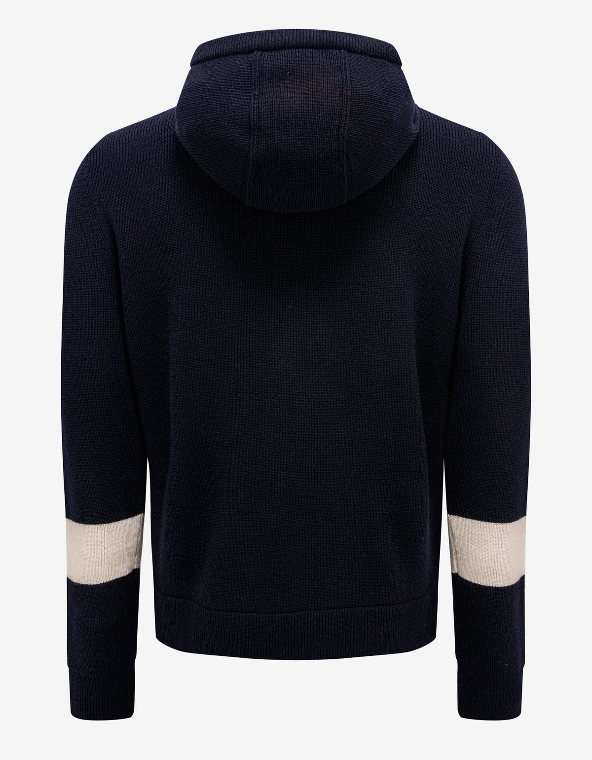 Moncler Navy Blue Nylon Front Hooded Cardigan