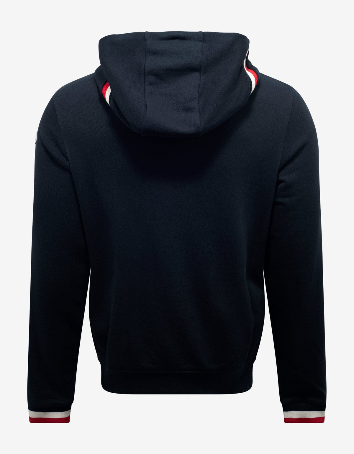 Moncler Navy Blue Tricolour Trim Hoodie