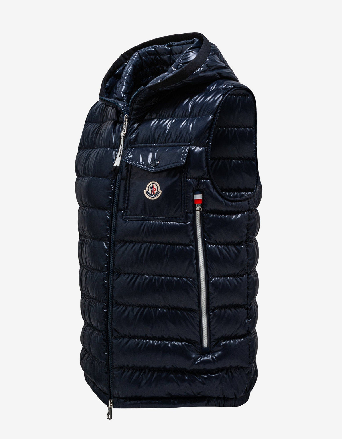 Moncler Ragot Navy Blue Nylon Down Gilet