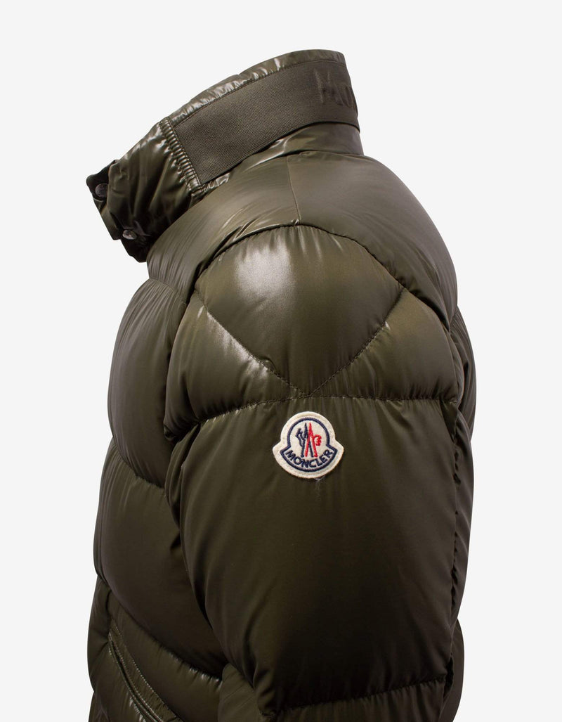 Moncler Rateau Khaki Nylon Down Jacket