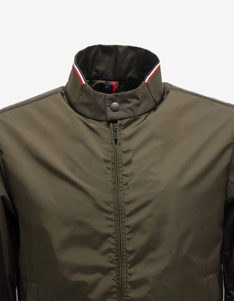 Moncler Reppe Khaki Nylon Rain Jacket