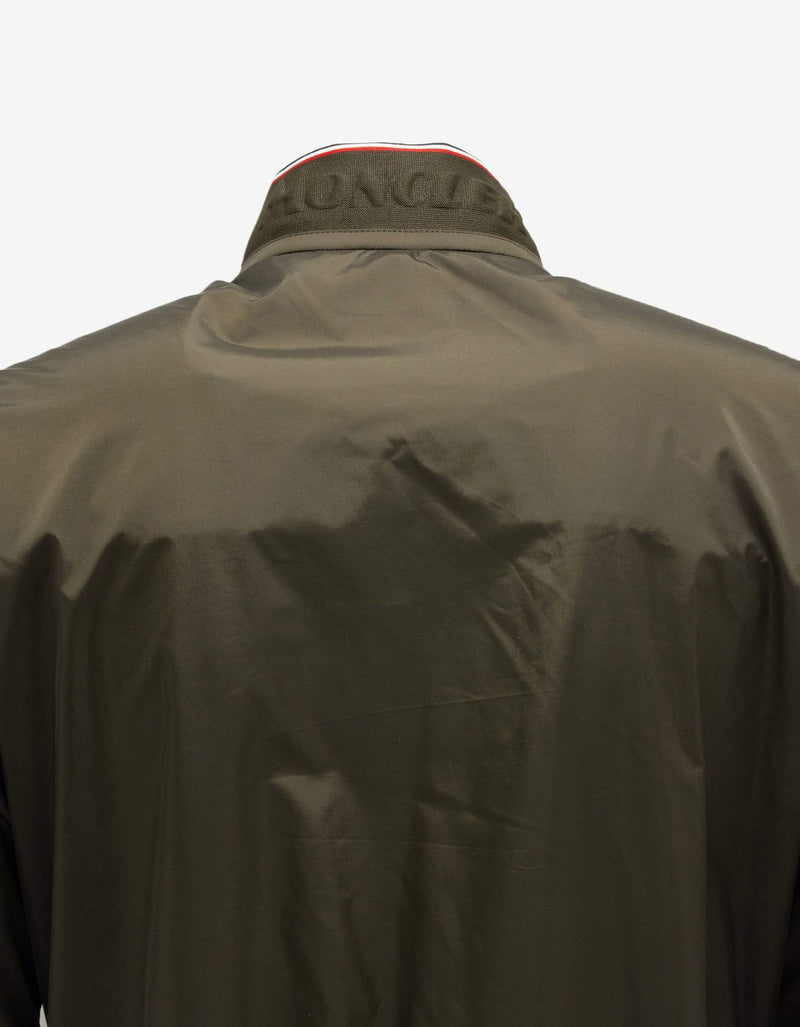 Moncler Reppe Khaki Nylon Rain Jacket