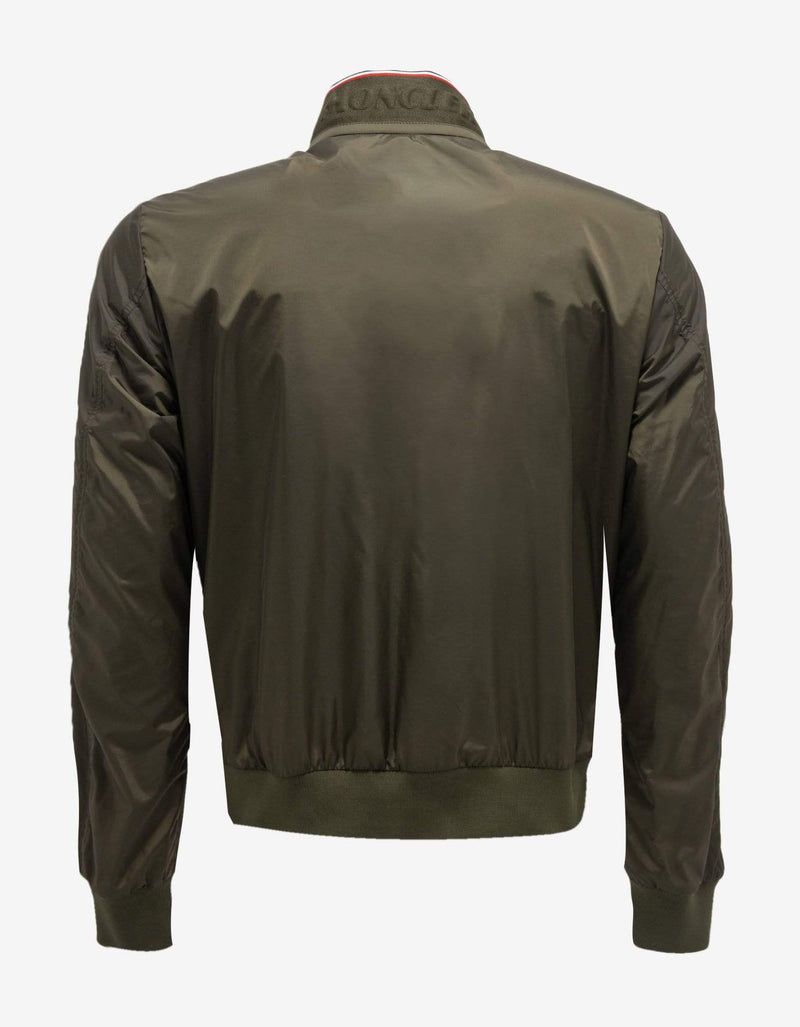 Moncler Reppe Khaki Nylon Rain Jacket