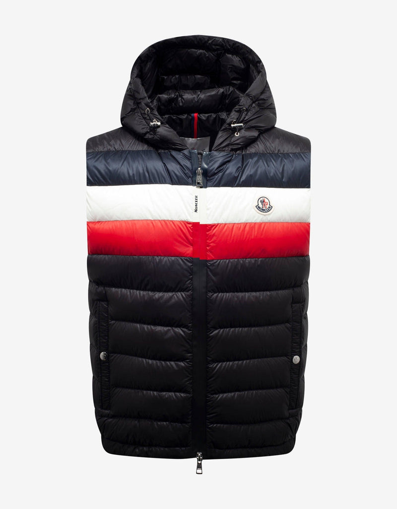 Moncler Timothe Black Nylon Down Gilet