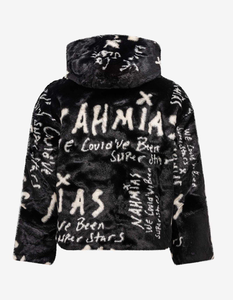 Nahmias Black Superstars Hooded Coat