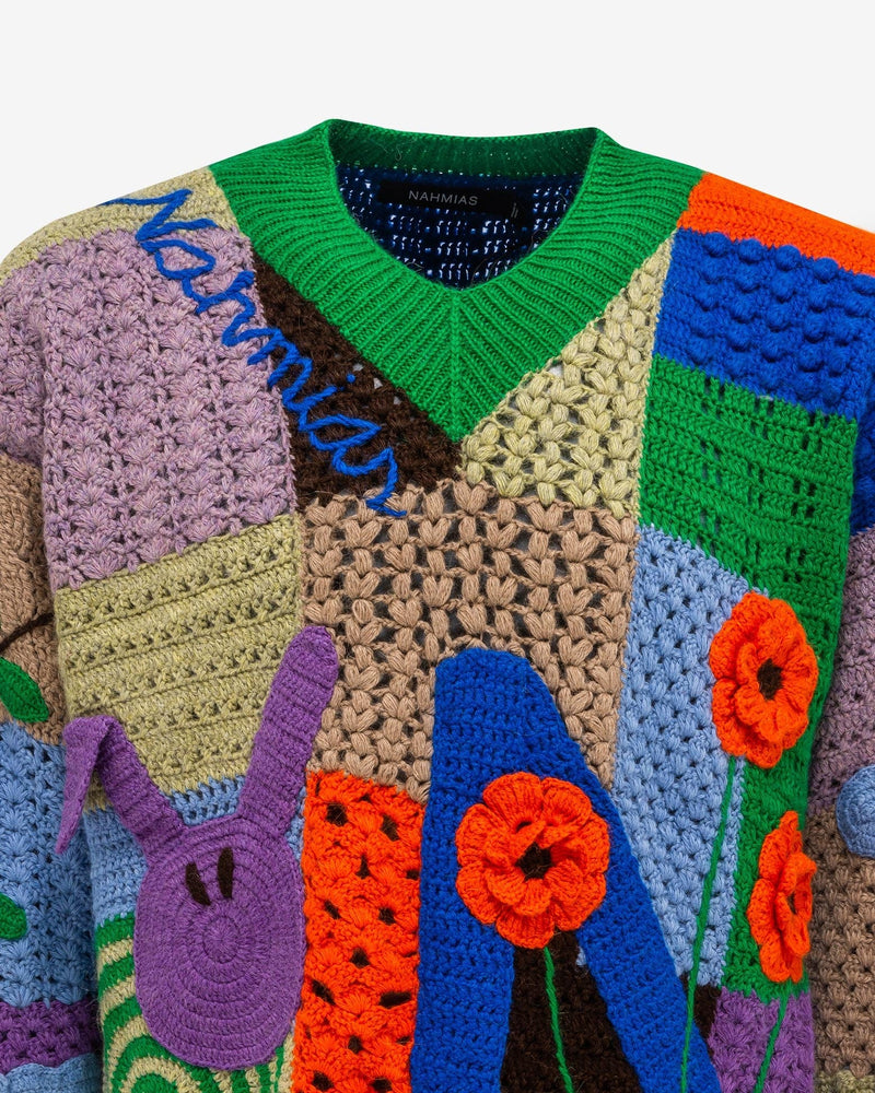 Nahmias California Poetry Crochet Sweater