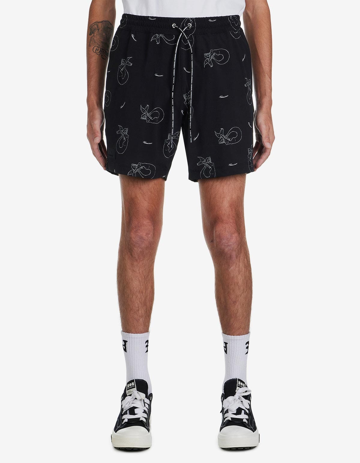 Mermaid Print Swim Shorts