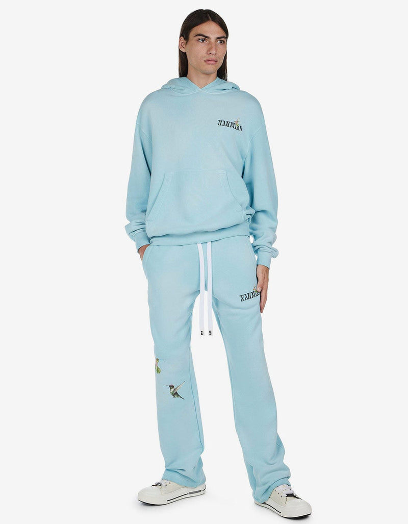 Nahmias Nahmias Blue Hummingbird Print Hoodie
